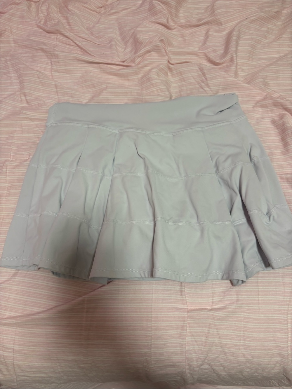 Women's White Pleated Athletic Skort